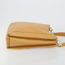 LOEWE Anagram Chain Shoulder Bag Leder Beige Gold Auth 185098-3