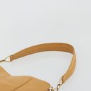 LOEWE Anagram Chain Shoulder Bag Leder Beige Gold Auth 185098-8