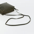 LOEWE Anagram Shoulder Bag Leather Khaki Auth 185099-8