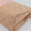 GUCCI GG Canvas Clutch Bag Pink 039 0992 Auth 185104-15