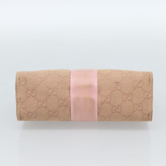 GUCCI GG Canvas Clutch Bag Pink 039 0992 Auth 185104
