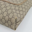 GUCCI GG Plus Supreme Tote Bag PVC Beige Gold Auth 185107-8