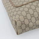 GUCCI GG Plus Supreme Tote Bag PVC Beige Gold Auth 185107-15