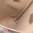 GUCCI GG Plus Supreme Tote Bag PVC Beige Gold Auth 185107-18
