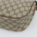 GUCCI GG Supreme Web Sherry Line Bag PVC Beige Gold 89 02 032 Auth 185108-14