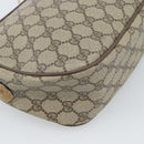 GUCCI GG Supreme Web Sherry Line Bag PVC Beige Gold 89 02 032 Auth 185108-15