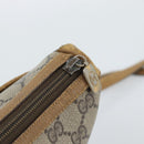 GUCCI GG Supreme Web Sherry Line Bag PVC Beige Gold 89 02 032 Auth 185108-16
