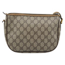 GUCCI GG Supreme Web Sherry Line Bag PVC Beige Gold 89 02 032 Auth 185108-3