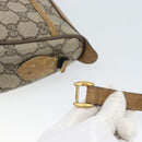 GUCCI GG Supreme Web Sherry Line Bag PVC Beige Gold 89 02 032 Auth 185108-9