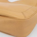 LOEWE Shoulder Bag Leather Beige Gold Auth 185109V-9