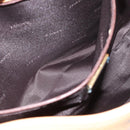 LOEWE Shoulder Bag Leather Beige Gold Auth 185109V-21