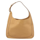 LOEWE Shoulder Bag Leather Beige Gold Auth 185109V-13