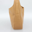 LOEWE Shoulder Bag Leather Beige Gold Auth 185109V-4