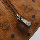 MCM Vicetos Logogram Hand Bag PVC Leather Brown Gold Auth 185111-16