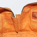 MCM Vicetos Logogram Hand Bag PVC Leather Brown Gold Auth 185111-19