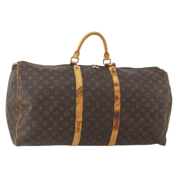 LOUIS VUITTON Monogram Keepall 60 Boston Bag M41422 LV Auth 185112