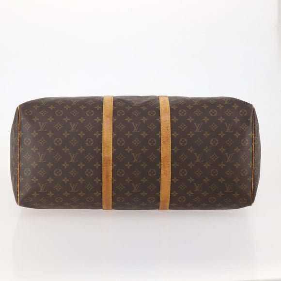 LOUIS VUITTON Monogram Keepall 60 Boston Bag M41422 LV Auth 185112