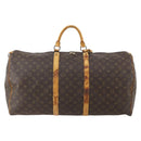 LOUIS VUITTON Monogram Keepall 60 Boston Bag M41422 LV Auth 185112-2