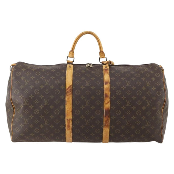 LOUIS VUITTON Monogram Keepall 60 Boston Bag M41422 LV Auth 185112