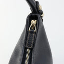 GUCCI Abbey Shoulder Bag Leather Navy Gold 130738 Auth 185114V-9