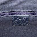 GUCCI Abbey Shoulder Bag Leather Navy Gold 130738 Auth 185114V-19