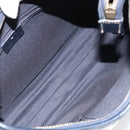 GUCCI Abbey Shoulder Bag Leather Navy Gold 130738 Auth 185114V-10
