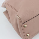 GUCCI Bamboo Hand Bag Leather Beige Gold 336032 Auth 185115A-11