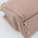 GUCCI Bamboo Hand Bag Leather Beige Gold 336032 Auth 185115A-13