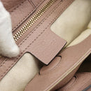 GUCCI Bamboo Hand Bag Leather Beige Gold 336032 Auth 185115A-14