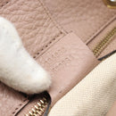 GUCCI Bamboo Hand Bag Leather Beige Gold 336032 Auth 185115A-22