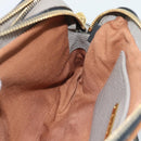 Miu Miu Shoulder Bag Leather Brown Gold Auth 185116A-19