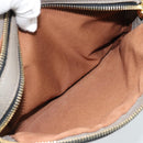 Miu Miu Shoulder Bag Leather Brown Gold Auth 185116A-21