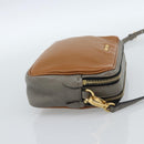 Miu Miu Shoulder Bag Leather Brown Gold Auth 185116A-5