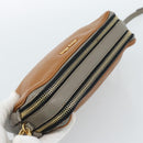Miu Miu Shoulder Bag Leather Brown Gold Auth 185116A-6
