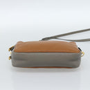 Miu Miu Shoulder Bag Leather Brown Gold Auth 185116A-9