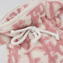Christian Dior Trotter Canvas Pouch Pile Pink Auth 185119-8