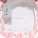 Christian Dior Trotter Canvas Pouch Pile Pink Auth 185119-10