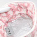 Christian Dior Trotter Canvas Pouch Pile Pink Auth 185119-11