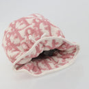 Christian Dior Trotter Canvas Pouch Pile Pink Auth 185119-5