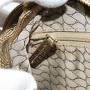 CARTIER Ladonia Chain Tote Bag Suede Gold Auth 185121A-20