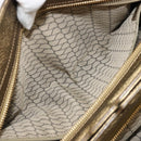 CARTIER Ladonia Chain Tote Bag Suede Gold Auth 185121A-21