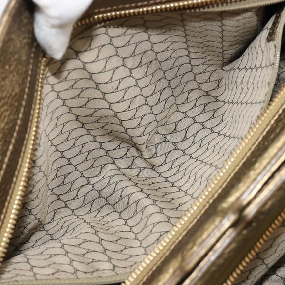 CARTIER Ladonia Chain Tote Bag Suede Gold Auth 185121A