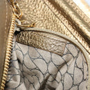 CARTIER Ladonia Chain Tote Bag Suede Gold Auth 185121A-24
