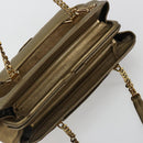 CARTIER Ladonia Chain Tote Bag Suede Gold Auth 185121A-6