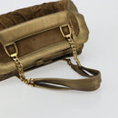 CARTIER Ladonia Chain Tote Bag Suede Gold Auth 185121A-7