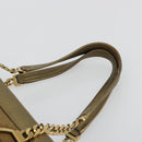 CARTIER Ladonia Chain Tote Bag Suede Gold Auth 185121A-8