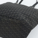Christian Dior Trotter Canvas Tote Bag Black Silver Auth 185124-10