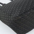 Christian Dior Trotter Canvas Tote Bag Black Silver Auth 185124-11