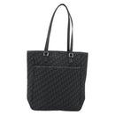 Christian Dior Trotter Canvas Tote Bag Black Silver Auth 185124-2