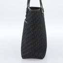Christian Dior Trotter Canvas Tote Bag Black Silver Auth 185124-5